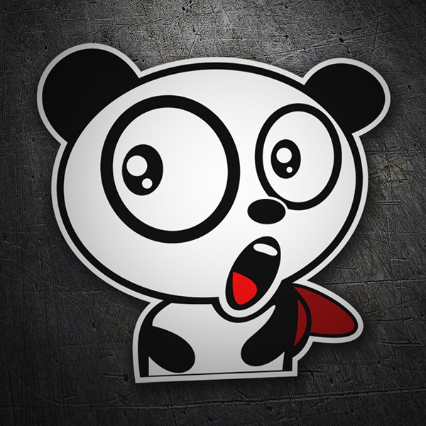 Aufkleber: Überraschender Pandabär 1