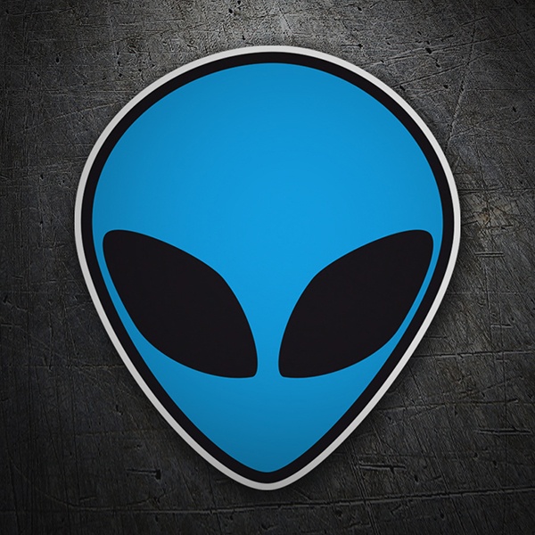 Aufkleber: Alien-Kopf