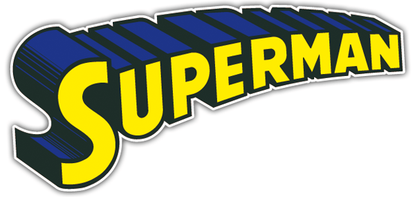 Aufkleber: Logo Superman