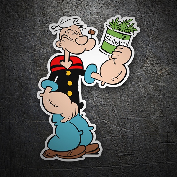 Aufkleber: Popeye Spinat