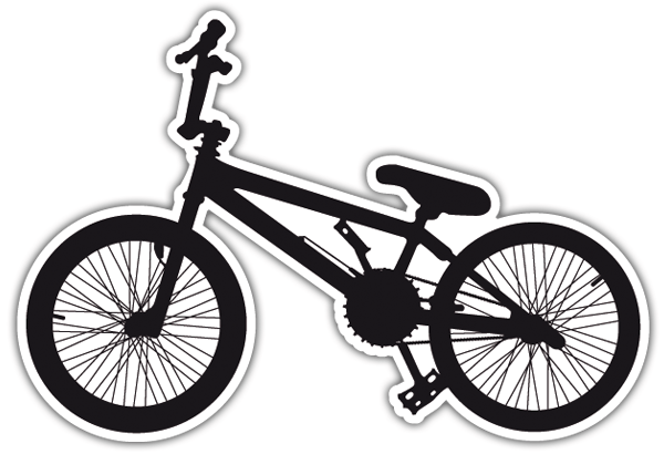 Aufkleber: BMX-Rad