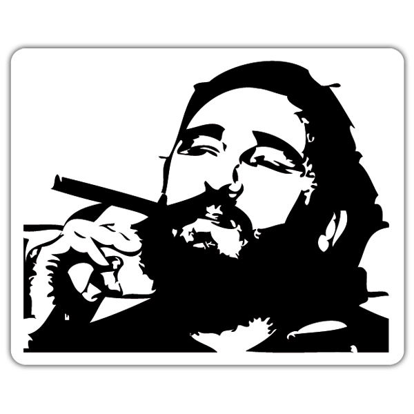 Aufkleber: Fidel Castro Rauchen