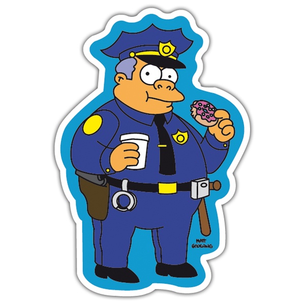 Aufkleber: Chief Clancy Wiggum