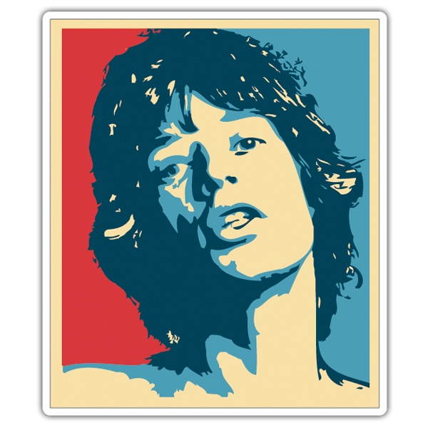 Aufkleber: Mick Jagger Hope