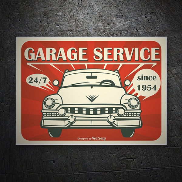 Aufkleber: Garage Service