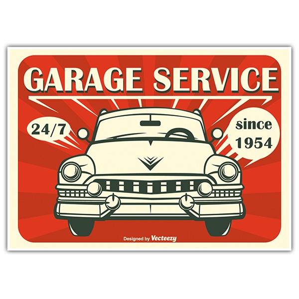 Aufkleber: Garage Service