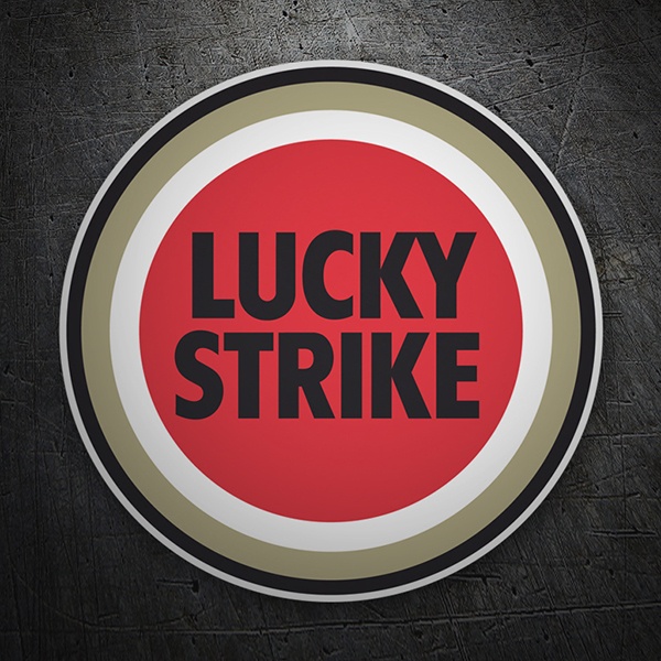 Aufkleber: Lucky Strike Logo Circular