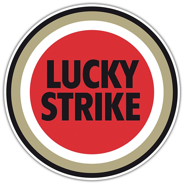 Aufkleber: Lucky Strike Logo