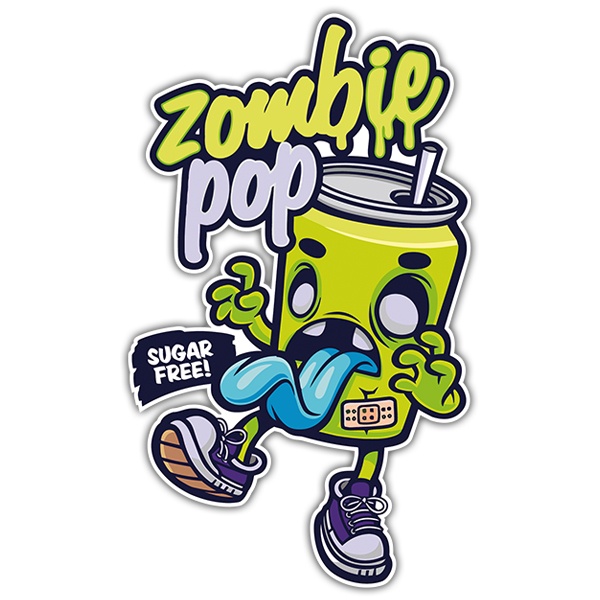 Aufkleber: Zombie Pop