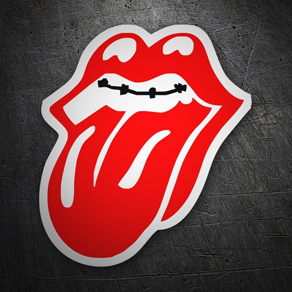 Aufkleber: Rolling Stones Mund