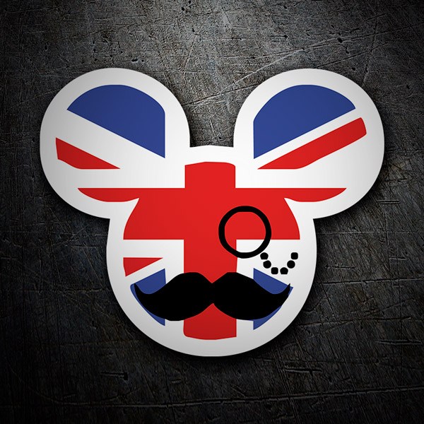 Aufkleber: Großbritannien Micky Maus