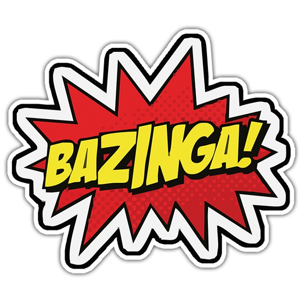 Aufkleber: Bazinga, Sheldon Cooper