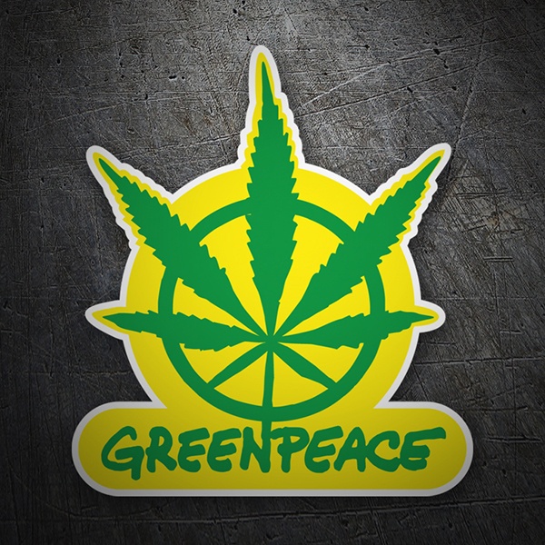 Aufkleber: Greenpeace Marihuana