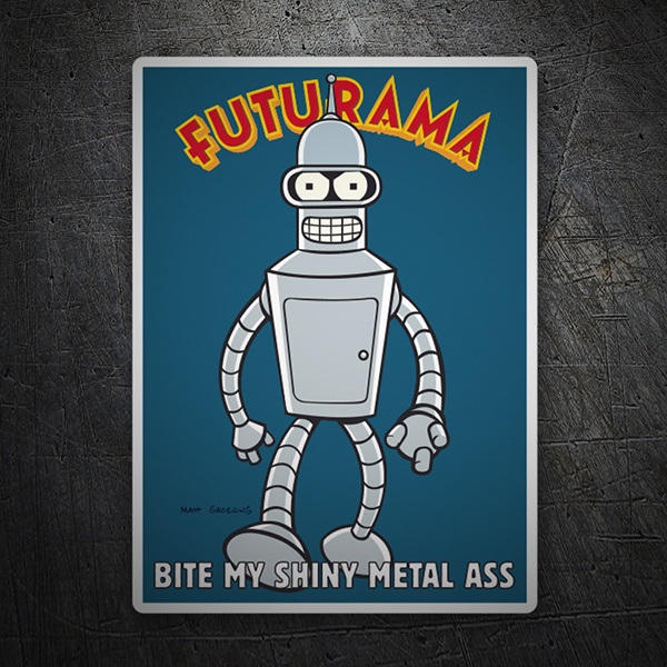 Aufkleber: Bender Futurama