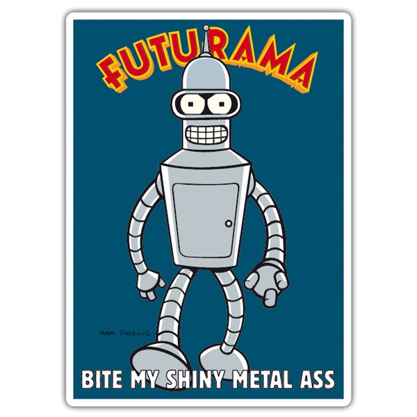 Aufkleber: Bender Futurama