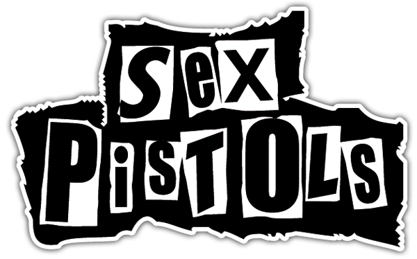Aufkleber: Logo The Sex Pistols im Collagestil