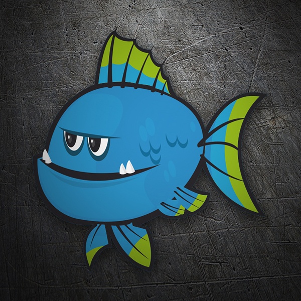 Aufkleber: Blaufisch