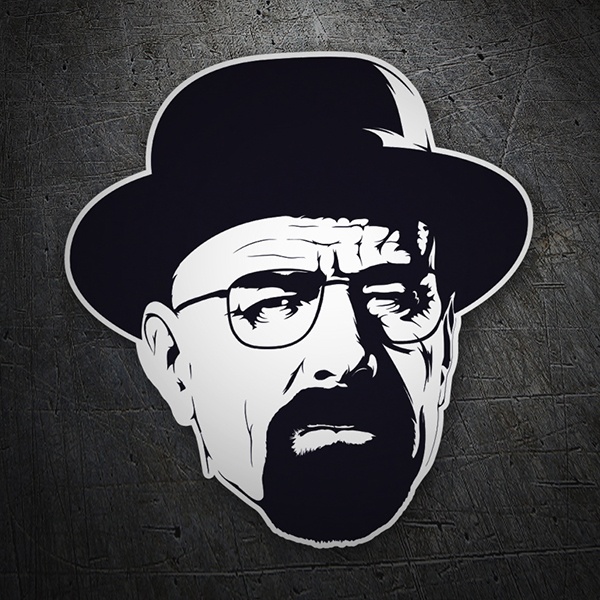 Aufkleber: Walter White mit Hut