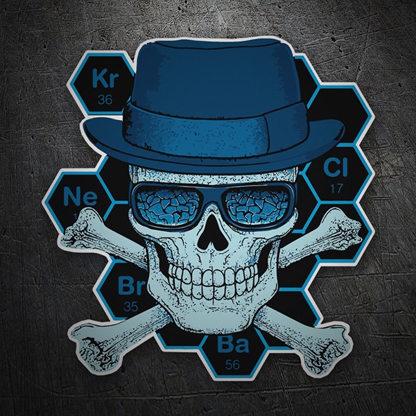 Aufkleber: Breaking Bad Formel Schädel