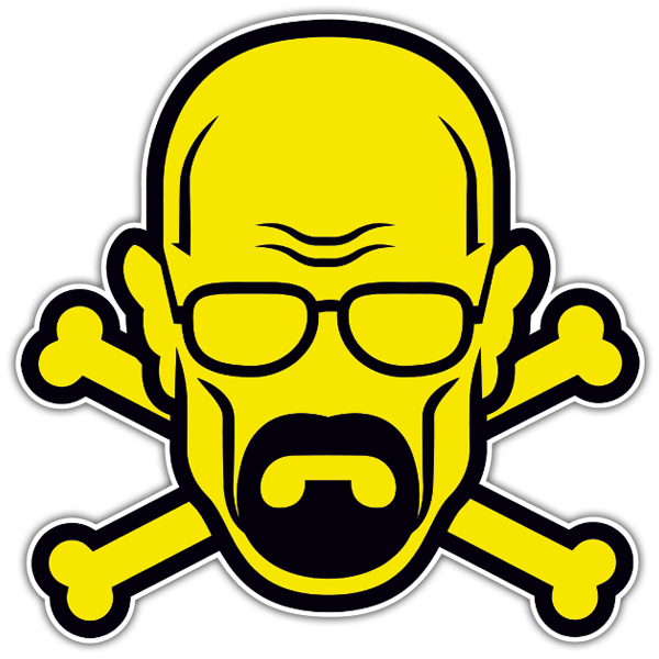 Aufkleber: Totenkopf Pirat von Breaking Bad