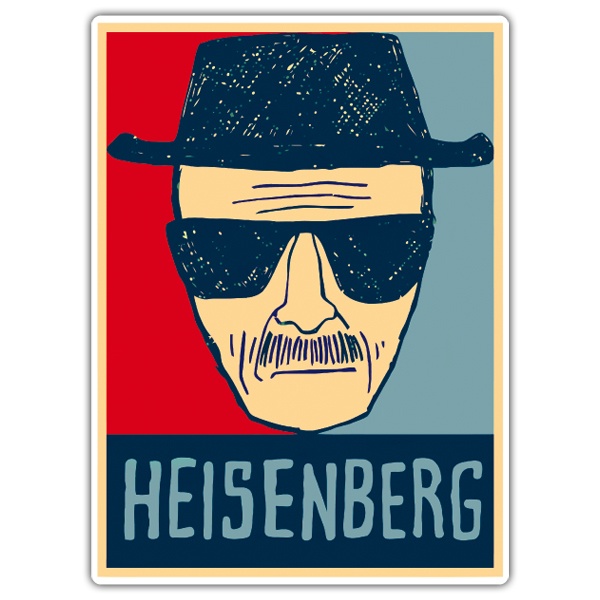 Aufkleber: Breaking Bad Heisenberg Zeichnung