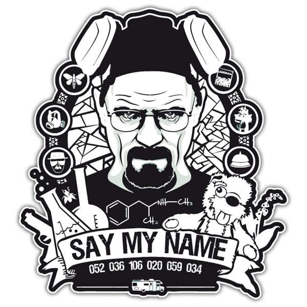 Aufkleber: Breaking Bad Say My Name