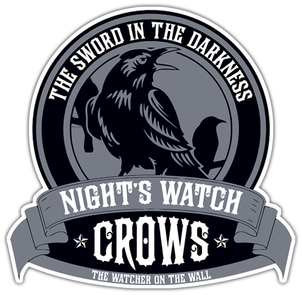 Aufkleber: Nights Watch Crows
