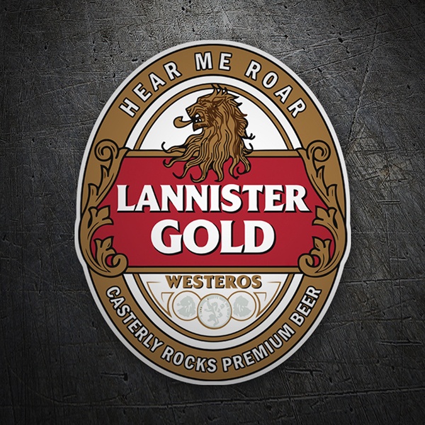 Aufkleber: Game of Thrones Lannister Gold