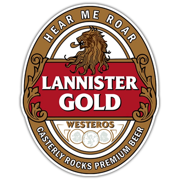 Aufkleber: Game of Thrones Lannister Gold