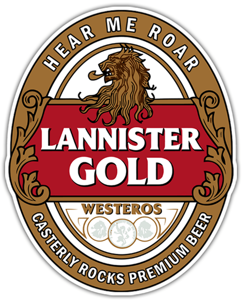 Aufkleber: Game of Thrones Lannister Gold