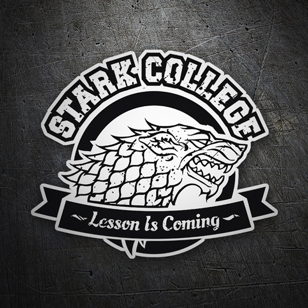 Aufkleber: Game of Thrones Stark College