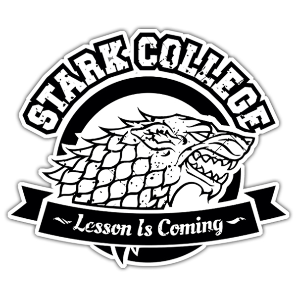 Aufkleber: Game of Thrones Stark College