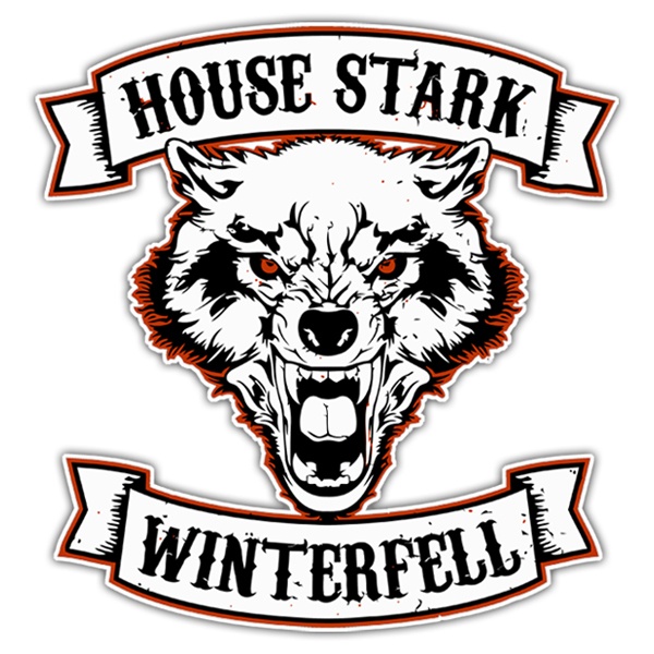 Aufkleber: Games of Thrones House Stark - Winterfell