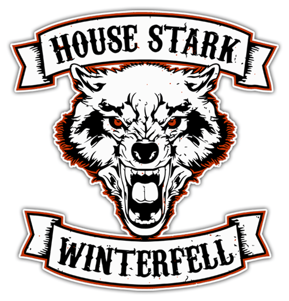 Aufkleber: Games of Thrones House Stark - Winterfell 0