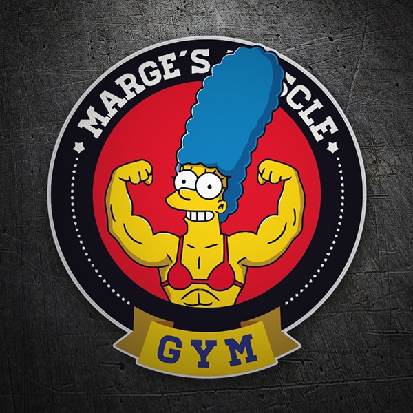 Aufkleber: Marge Muscle