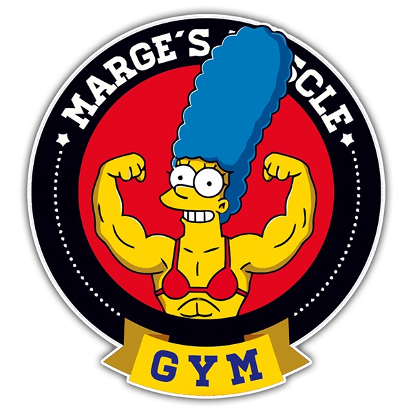 Aufkleber: Marge Muscle
