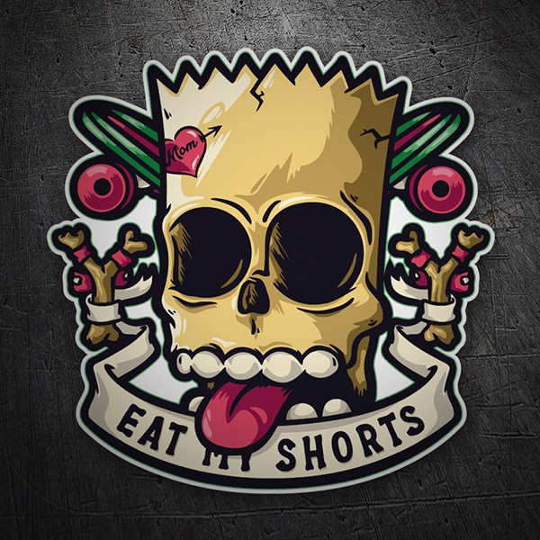 Aufkleber: Eat my Shorts Dise&ntilde;o Vinilo Decorativo