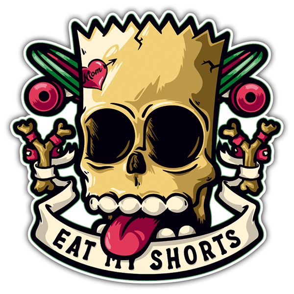 Aufkleber: Eat my Shorts