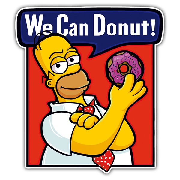 Aufkleber: We can Donut