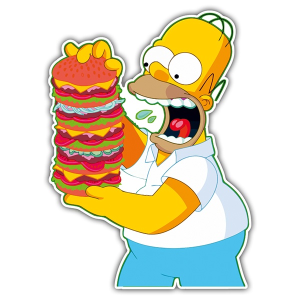 Aufkleber: Homer Berg Burgers