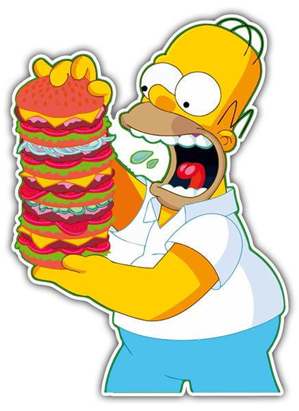 Aufkleber: Homer Berg Burgers