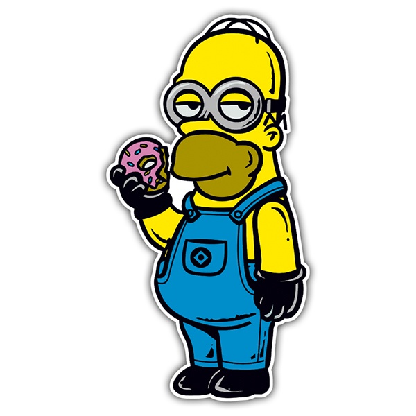 Aufkleber: Homer Minion