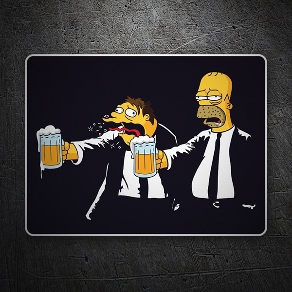 Aufkleber: Pulp Simpsons