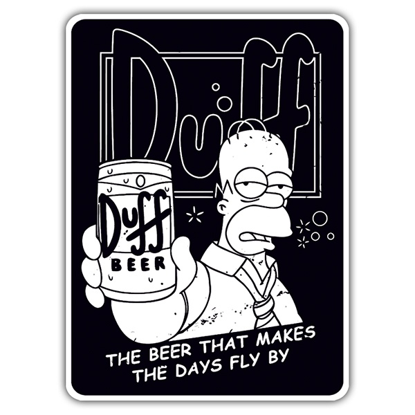 Aufkleber: Homer Ad Duff