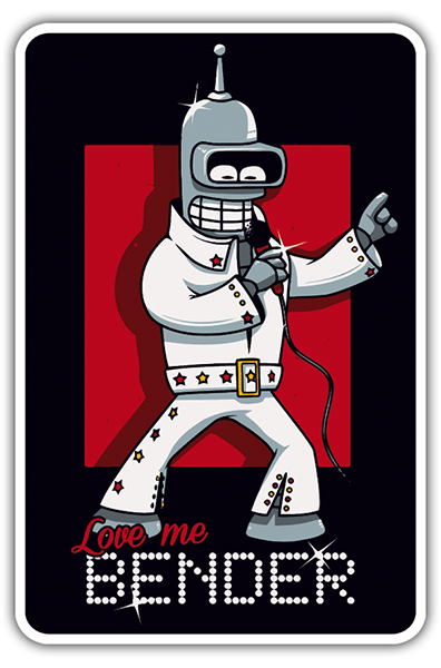 Aufkleber: Love me Bender