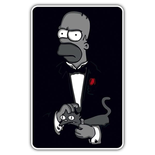 Aufkleber: Homer Simpson El Padrino