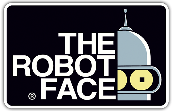 Aufkleber: Futurama Bender The Robot Face