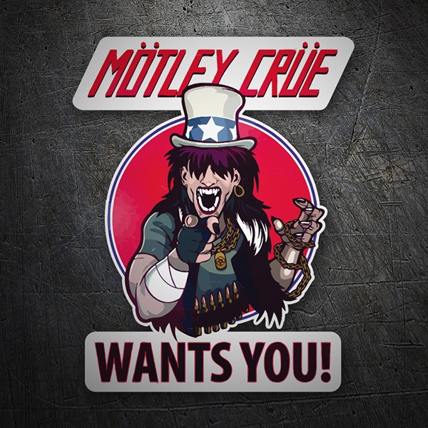 Aufkleber: Mötley Crüe, Wants You?