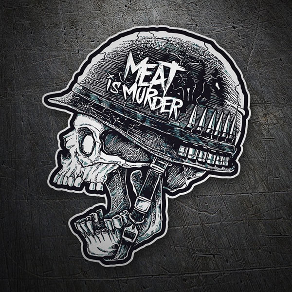 Aufkleber: Meat is Murder Dise&ntilde;o Vinilo Decorativo