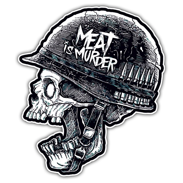 Aufkleber: Meat is Murder Dise&ntilde;o Vinilo Decorativo